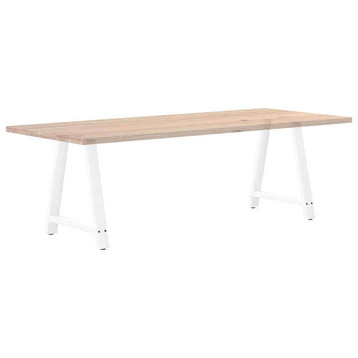 sofabordben A-formet 2 stk 80x(72-73) cm stål hvid