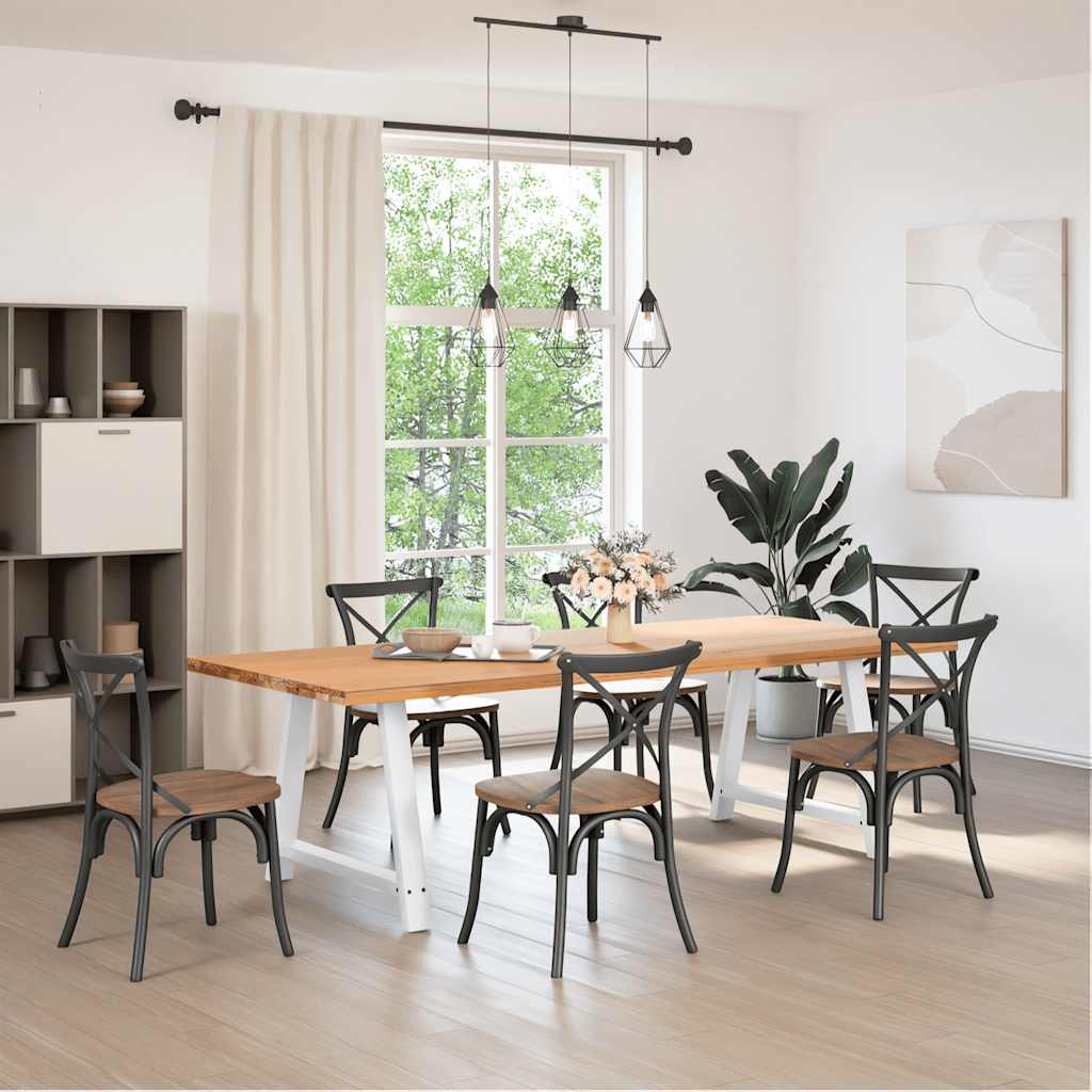 sofabordben A-formet 2 stk 90x(72-73) cm stål hvid