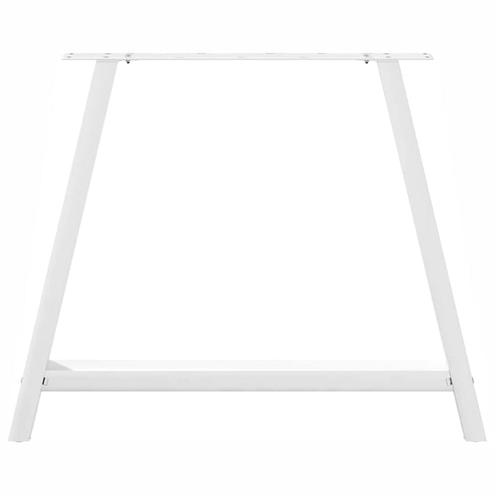 sofabordben A-formet 2 stk 90x(72-73) cm stål hvid