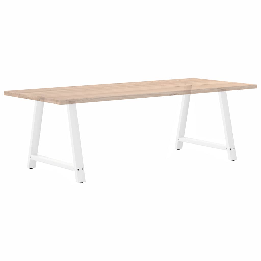 sofabordben A-formet 2 stk 90x(72-73) cm stål hvid