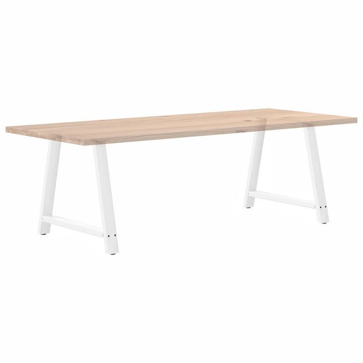 sofabordben A-formet 2 stk 90x(72-73) cm stål hvid