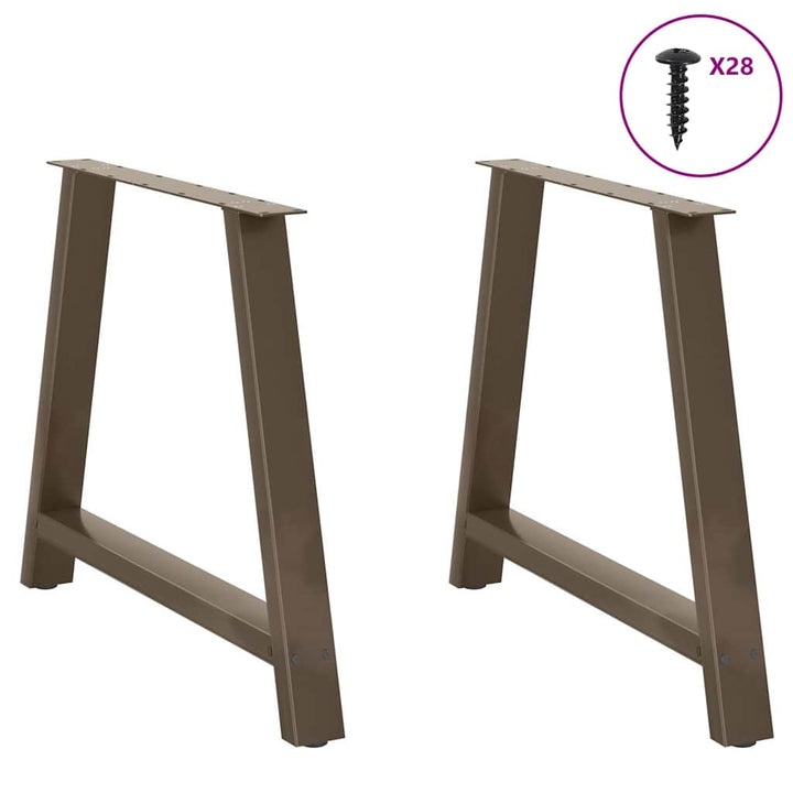 sofabordben A-formet 2 stk 90x(72-73) cm stål