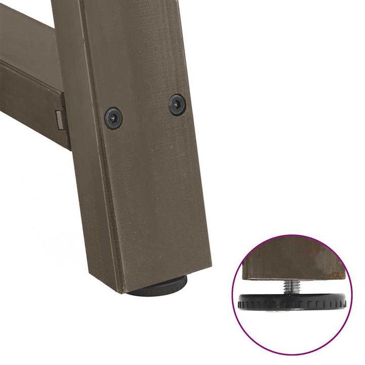 sofabordben A-formet 2 stk 90x(72-73) cm stål