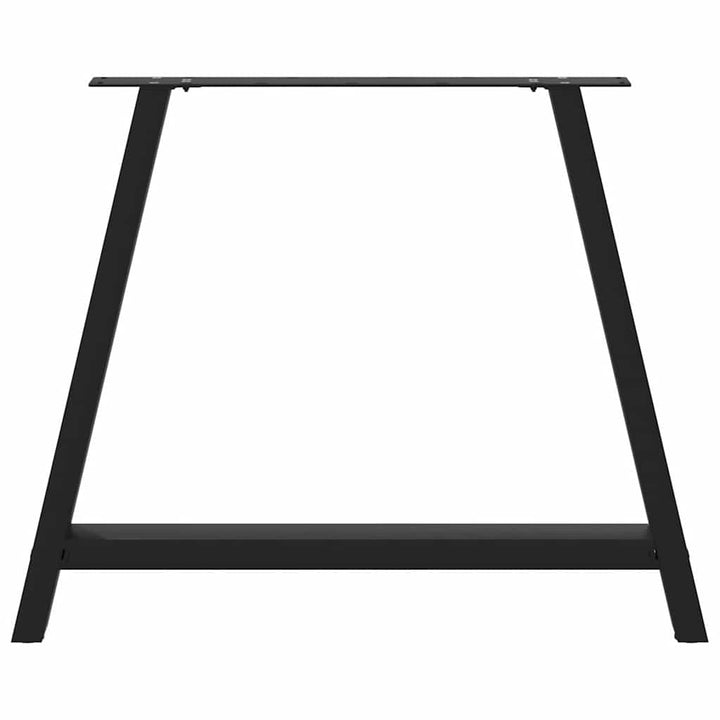 sofabordben A-formet 2 stk 100x(72-73) cm stål sort