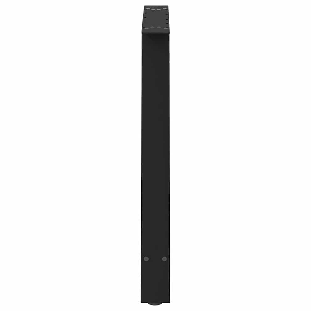 sofabordben A-formet 2 stk 100x(72-73) cm stål sort