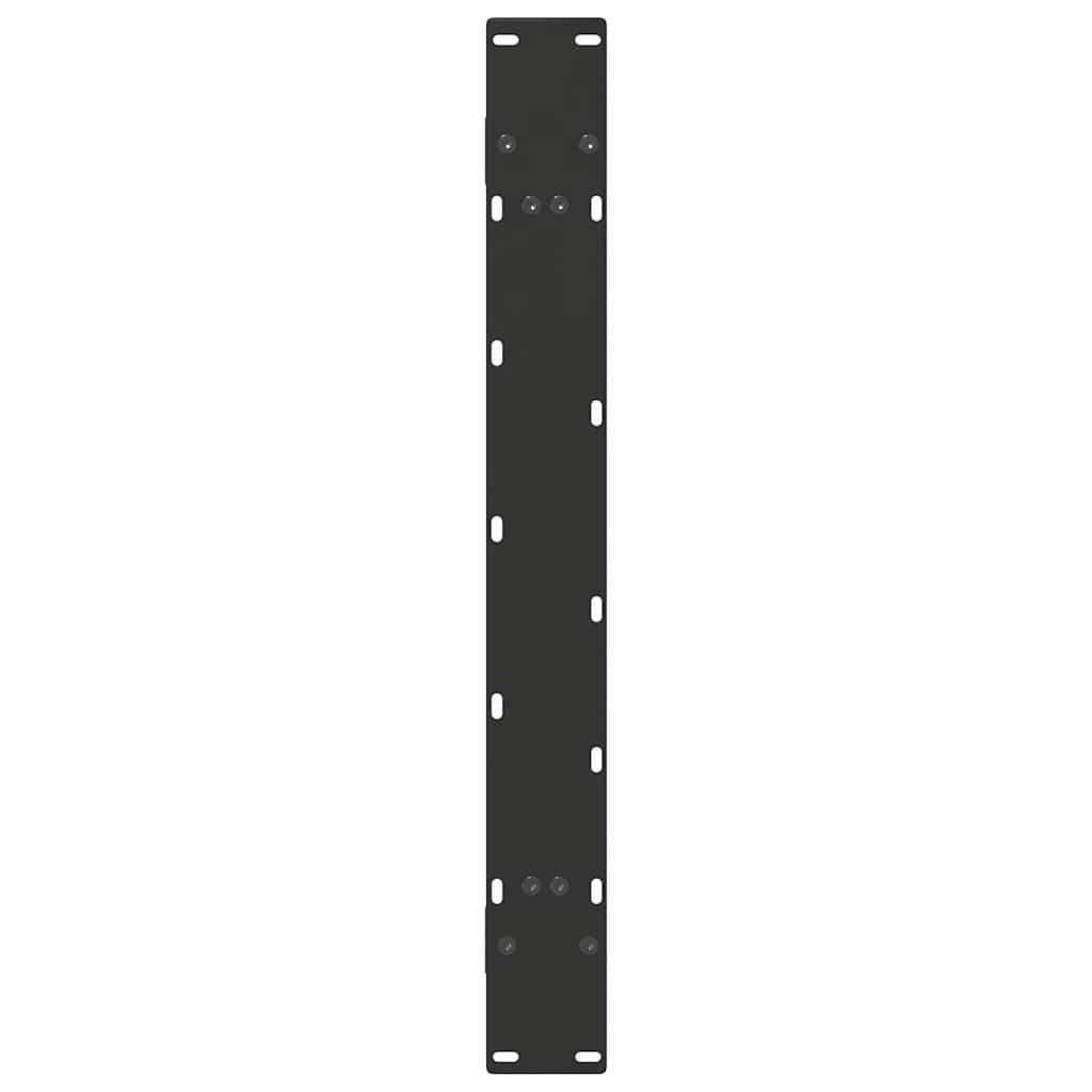 sofabordben A-formet 2 stk 100x(72-73) cm stål sort