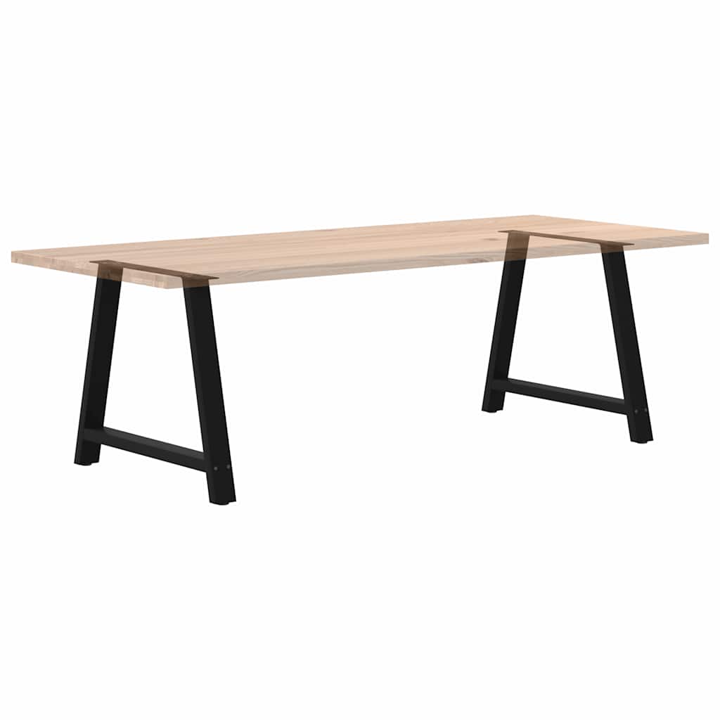 sofabordben A-formet 2 stk 100x(72-73) cm stål sort