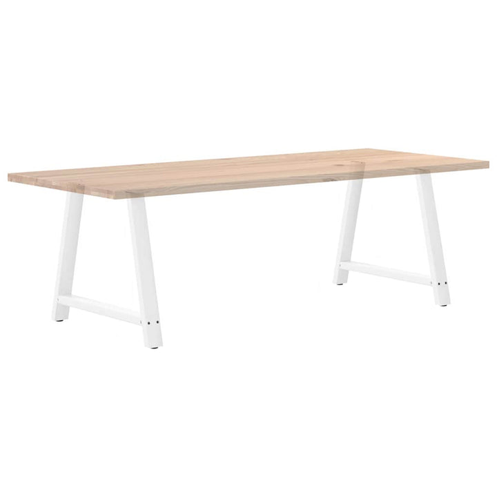sofabordben A-formet 2 stk 100x(72-73) cm stål hvid
