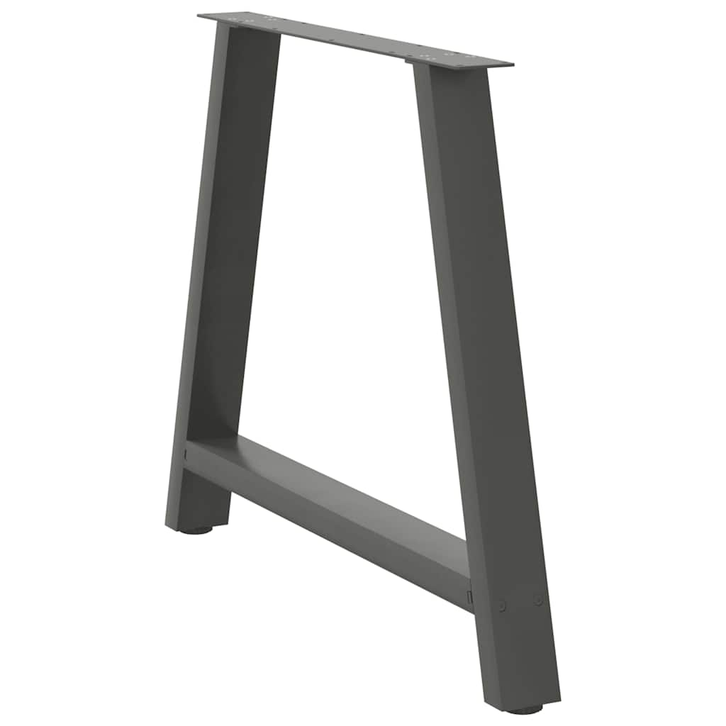 sofabordben A-formet 2 stk 100x(72-73) cm stål antracitgrå
