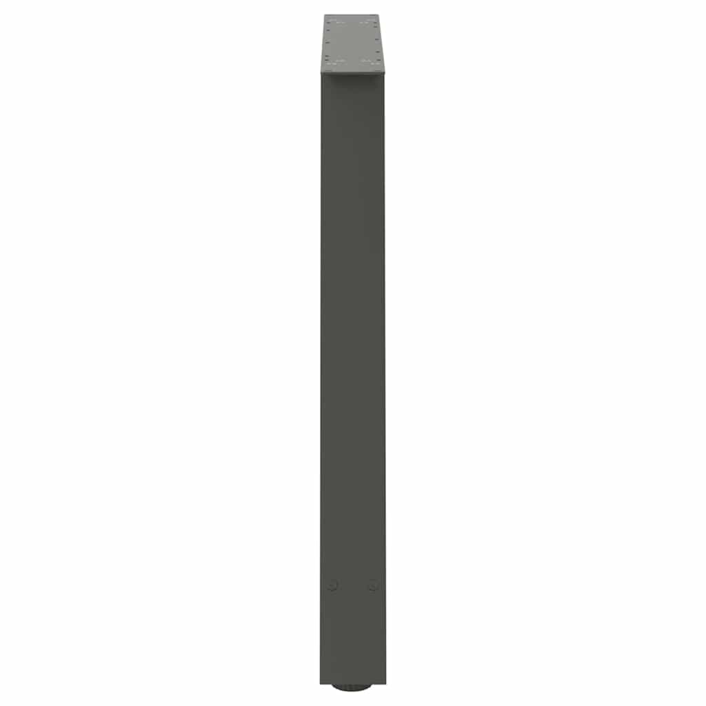sofabordben A-formet 2 stk 100x(72-73) cm stål antracitgrå