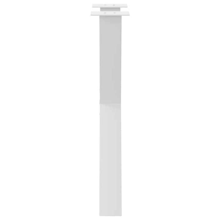 spisebordsben X-formet 2 stk. hvid 60 x (72-73) cm stål