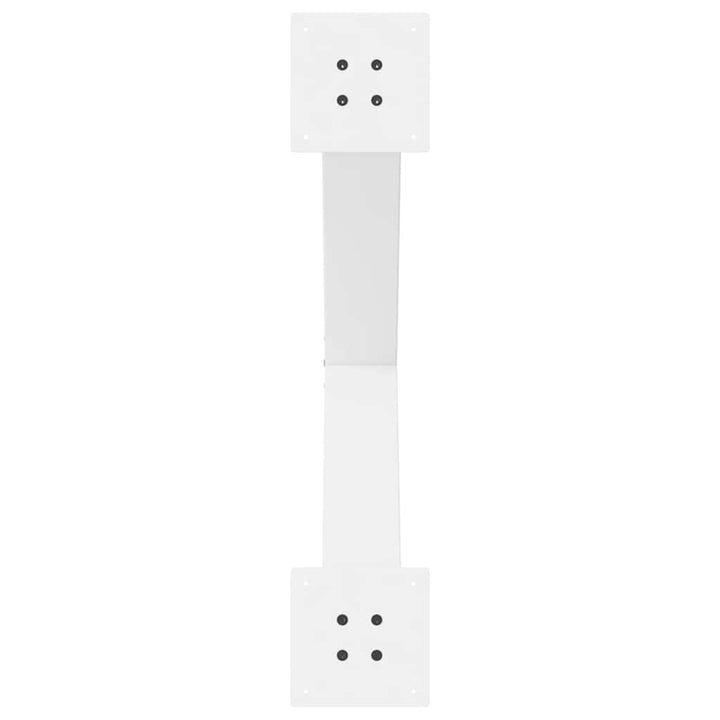 spisebordsben X-formet 2 stk. hvid 70 x (72-73) cm stål