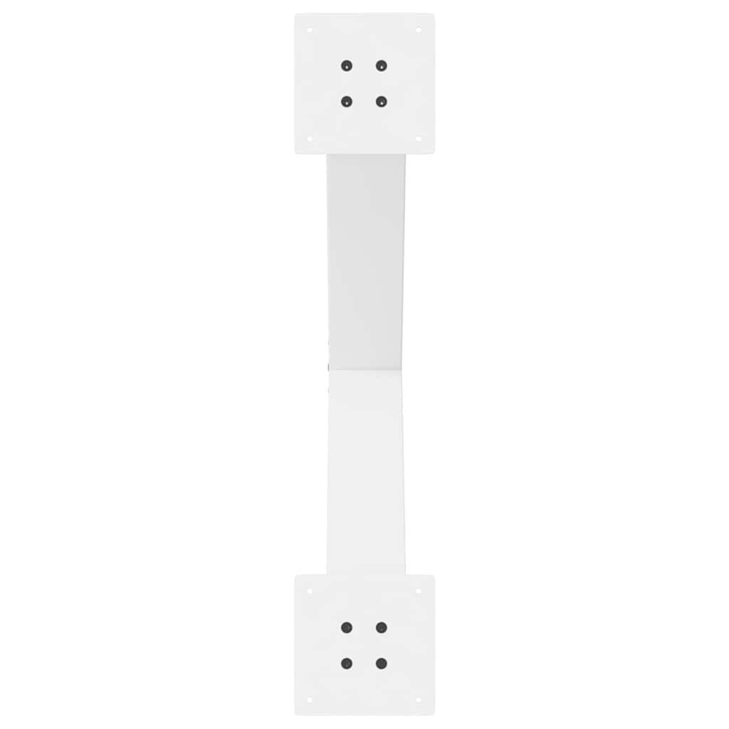 spisebordsben X-formet 2 stk. hvid 80x(72-73) cm stål