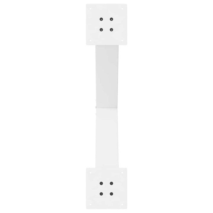 spisebordsben X-formet 2 stk. hvid 80x(72-73) cm stål