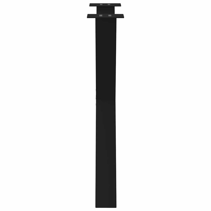 spisebordsben X-formet 3 stk. sort 80 x (72-73) cm stål