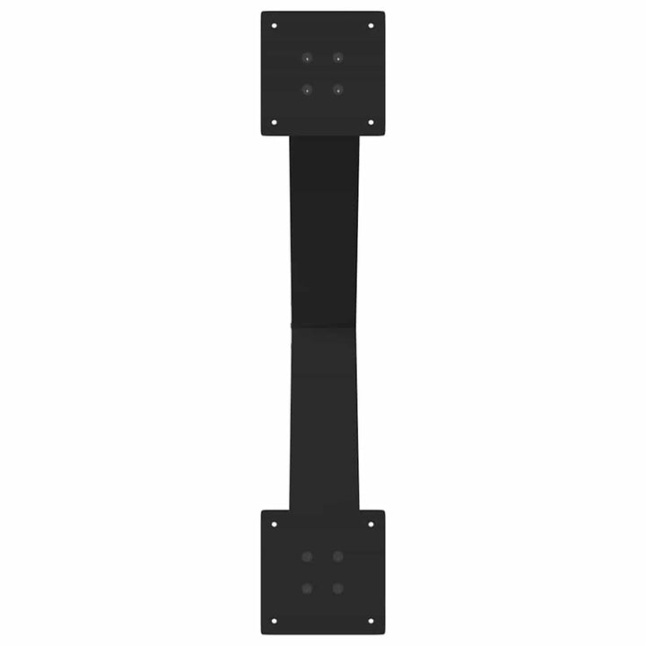 spisebordsben X-formet 3 stk. sort 80 x (72-73) cm stål