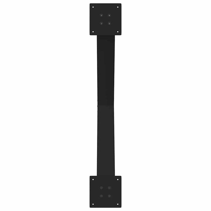 spisebordsben X-formet 3 stk. sort 90 x (72-73) cm stål