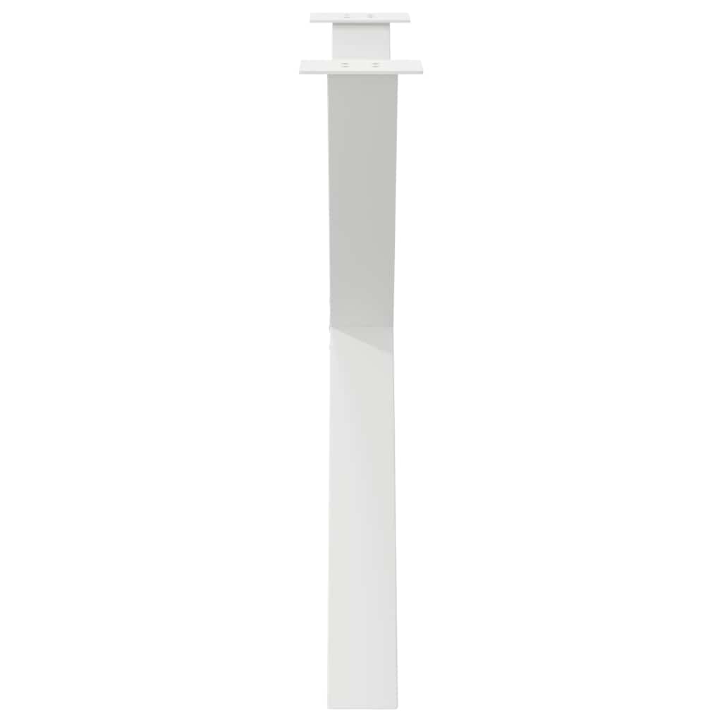 spisebordsben X-formet 3 stk. hvid 90 x (72-73) cm stål