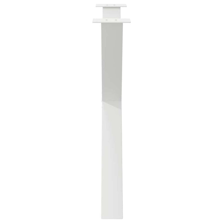 spisebordsben X-formet 3 stk. hvid 90 x (72-73) cm stål