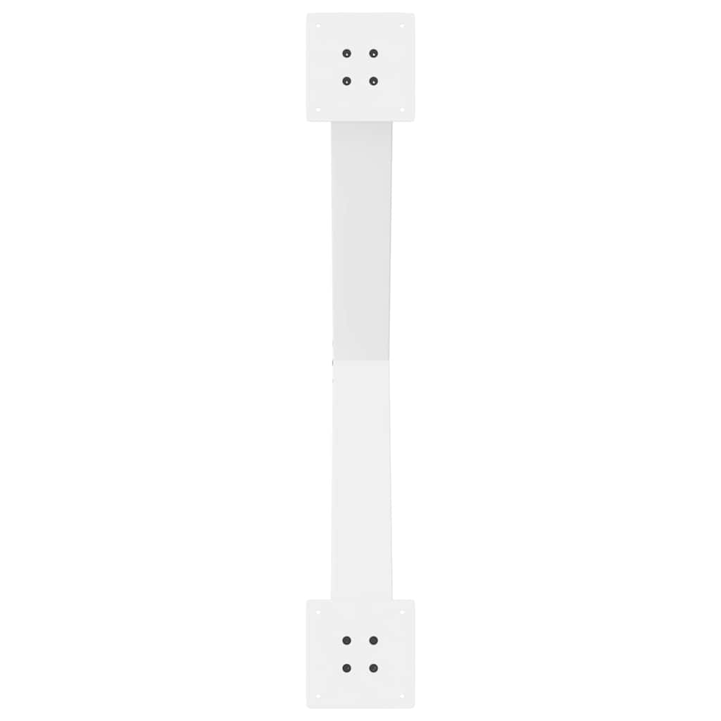 spisebordsben X-formet 3 stk. hvid 90 x (72-73) cm stål