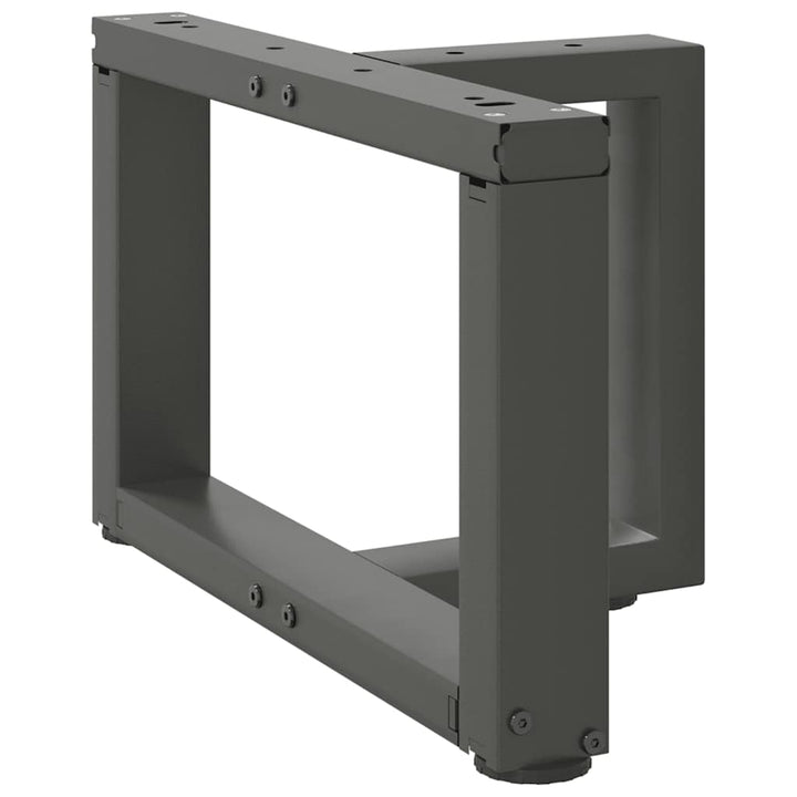 sofabordben T-formet 2 stk 50x25x(30-31) cm stål antracitgrå
