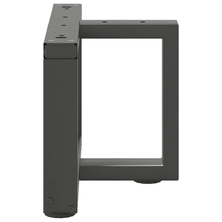 sofabordben T-formet 2 stk 50x25x(30-31) cm stål antracitgrå