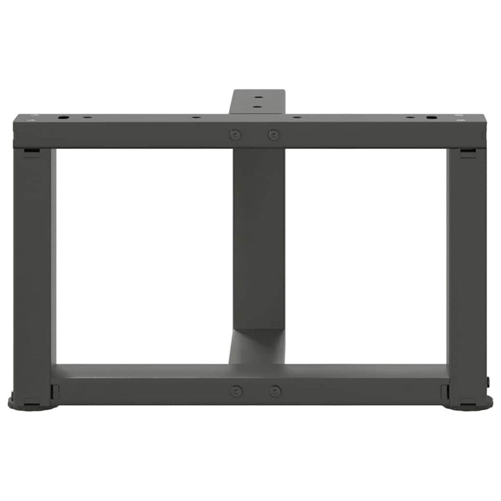 sofabordben T-formet 2 stk 50x25x(30-31) cm stål antracitgrå