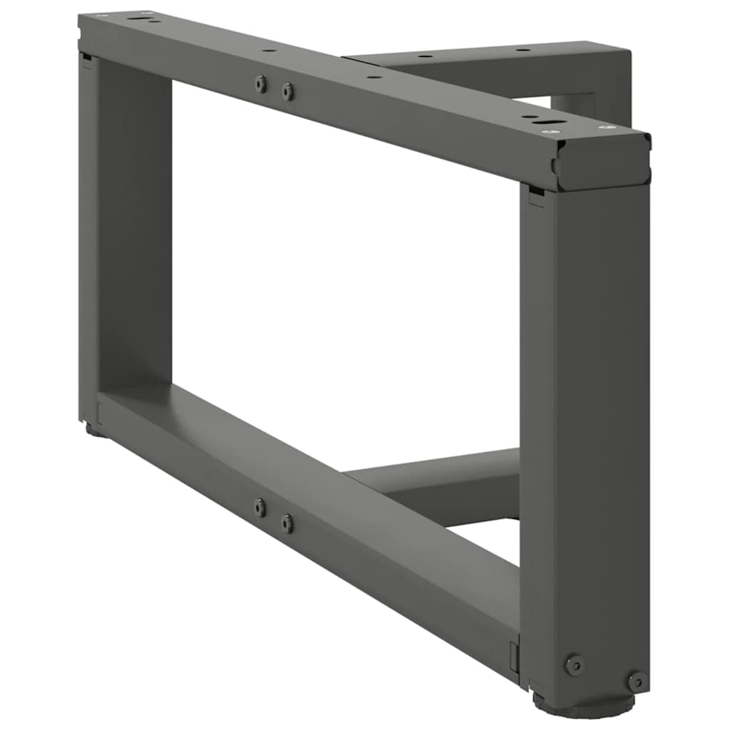 sofabordben T-formet 2 stk 60x25x(30-31) cm stål antracitgrå