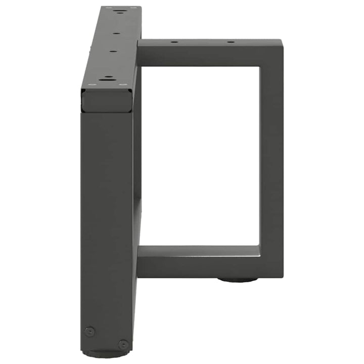 sofabordben T-formet 2 stk 60x25x(30-31) cm stål antracitgrå