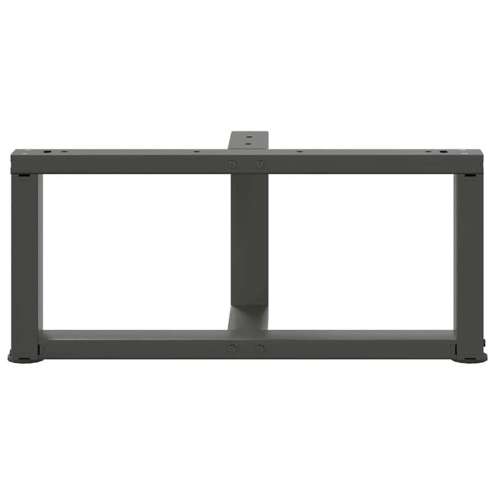 sofabordben T-formet 2 stk 60x25x(30-31) cm stål antracitgrå