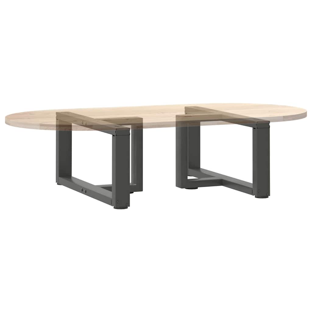 sofabordben T-formet 2 stk 60x25x(30-31) cm stål antracitgrå