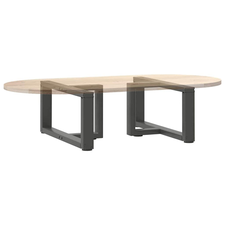 sofabordben T-formet 2 stk 60x25x(30-31) cm stål antracitgrå