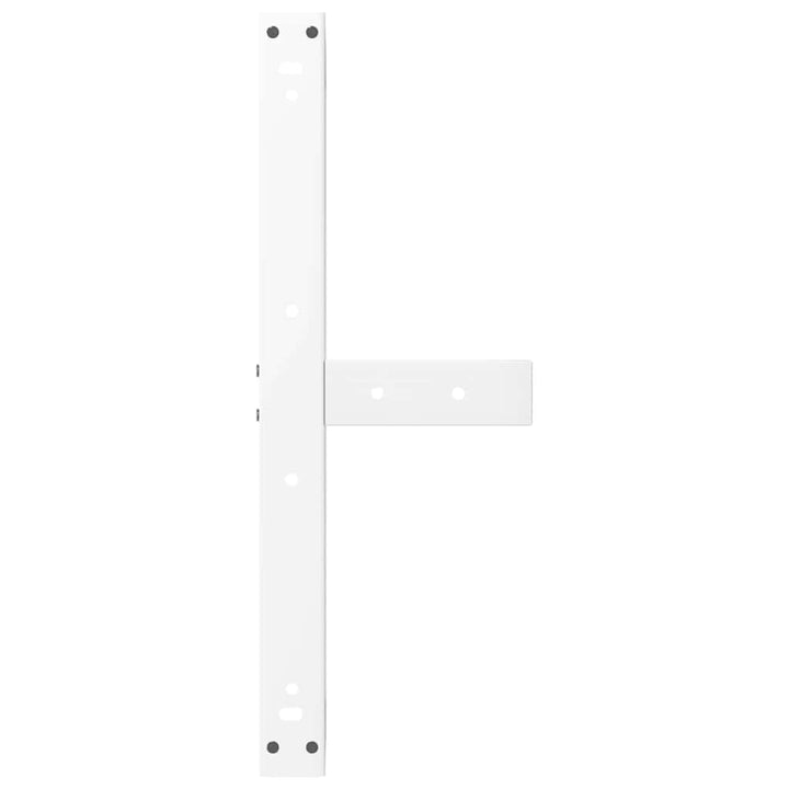 sofabordben T-formet 2 stk 70x25x(30-31) cm stål hvid