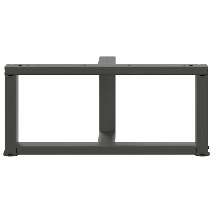 sofabordben T-formet 2 stk 70x25x(30-31) cm stål antracitgrå