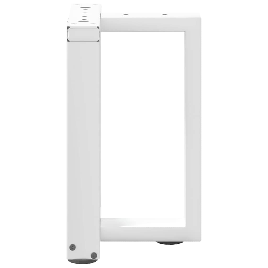 sofabordben T-formet 2 stk 28x25x(42-43) cm stål hvid