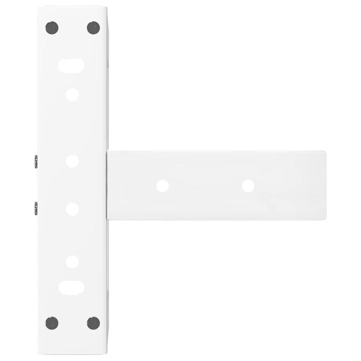 sofabordben T-formet 2 stk 28x25x(42-43) cm stål hvid