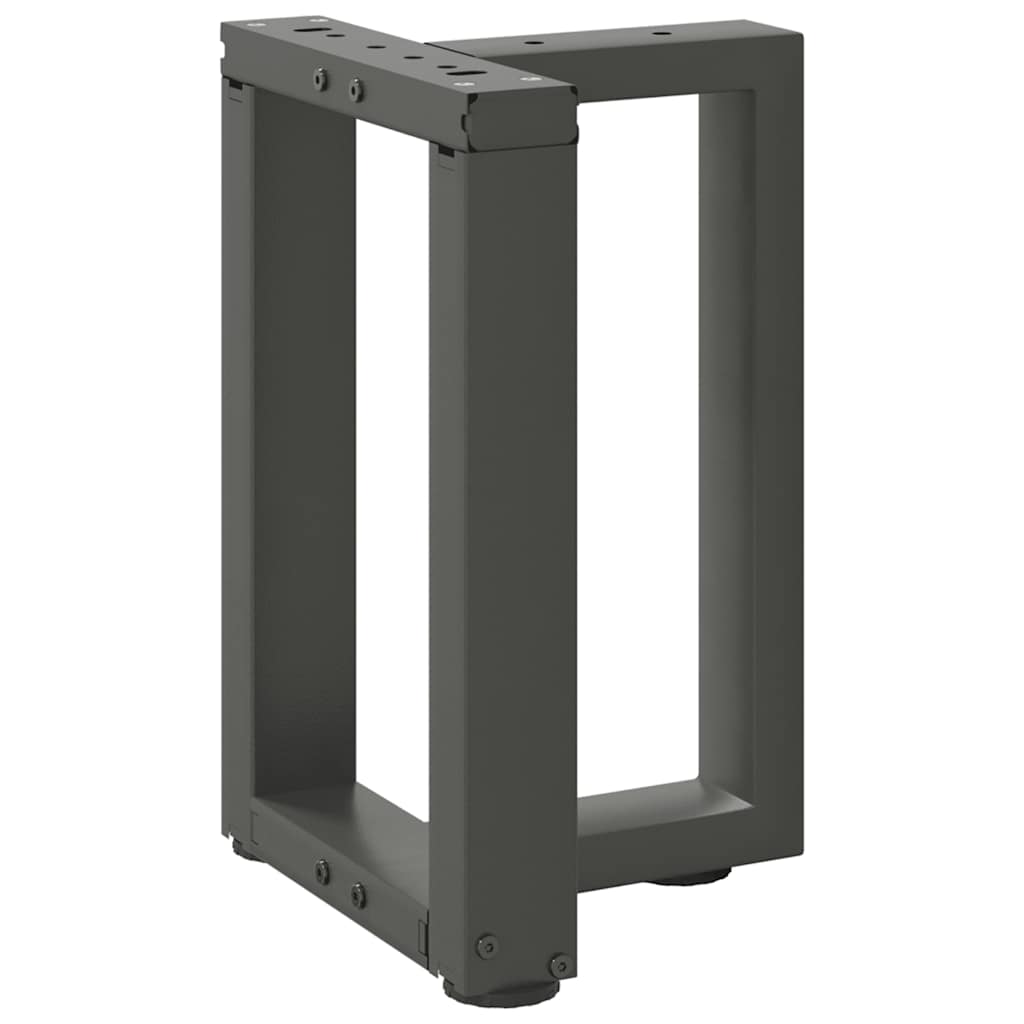 sofabordben T-formet 2 stk 28x25x(42-43) cm stål antracitgrå