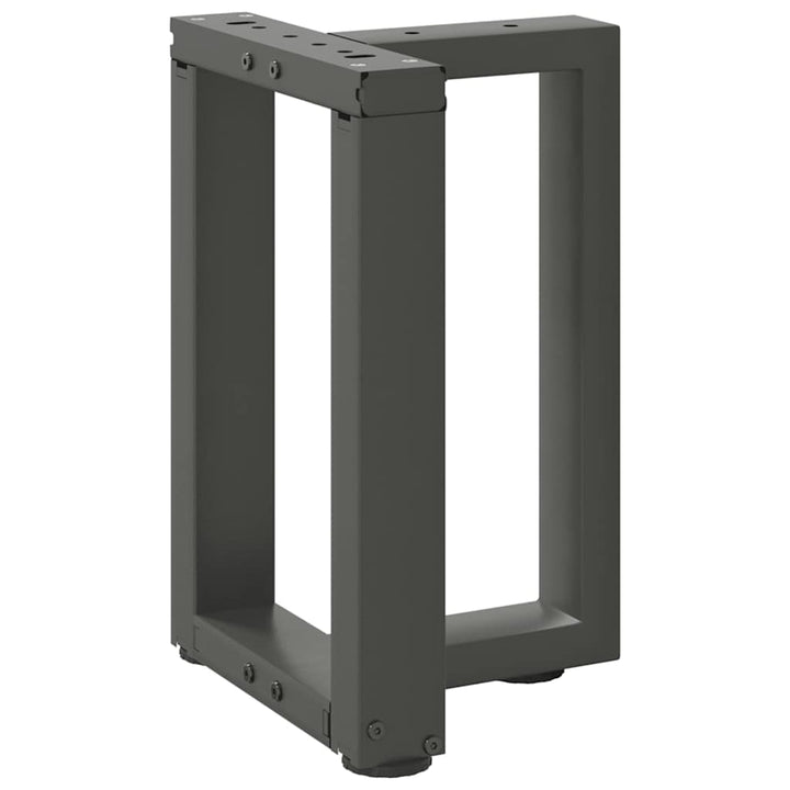 sofabordben T-formet 2 stk 28x25x(42-43) cm stål antracitgrå