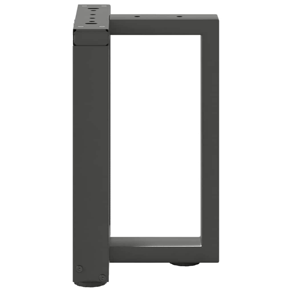 sofabordben T-formet 2 stk 28x25x(42-43) cm stål antracitgrå