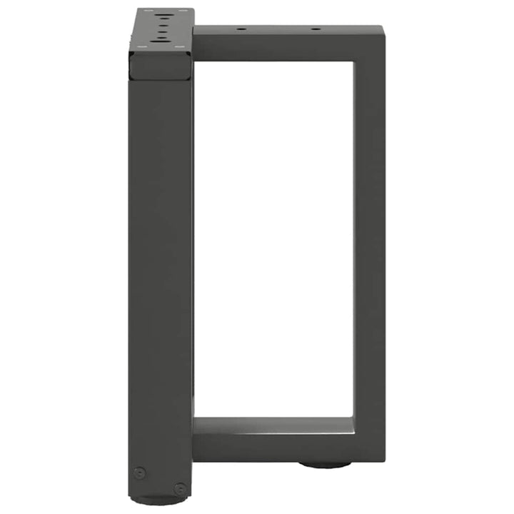 sofabordben T-formet 2 stk 28x25x(42-43) cm stål antracitgrå