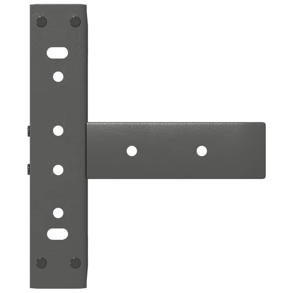 sofabordben T-formet 2 stk 28x25x(42-43) cm stål antracitgrå