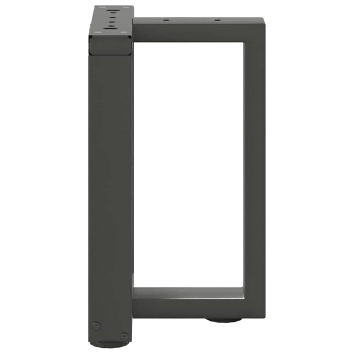 sofabordben T-formet 2 stk 38x25x(42-43) cm stål antracitgrå