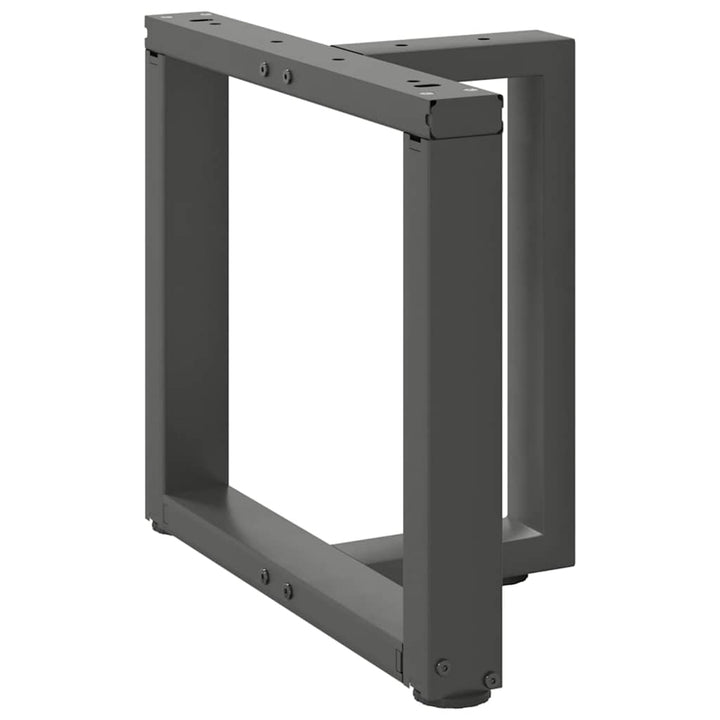 sofabordben T-formet 2 stk 50x25x(42-43) cm stål antracitgrå