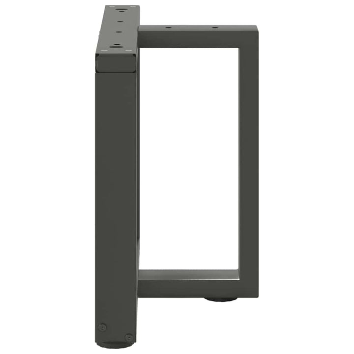 sofabordben T-formet 2 stk 50x25x(42-43) cm stål antracitgrå