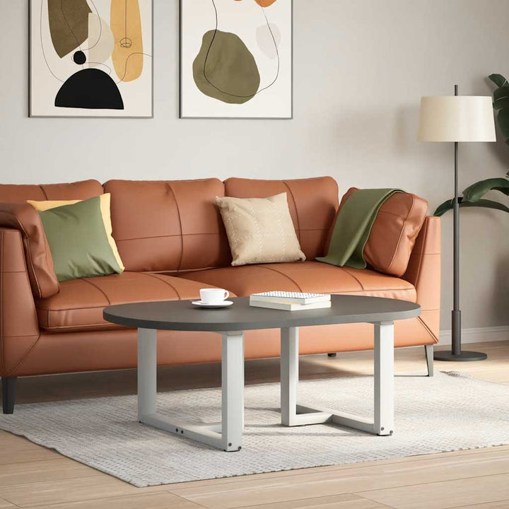 sofabordben T-formet 2 stk 70x25x(42-43) cm stål hvid