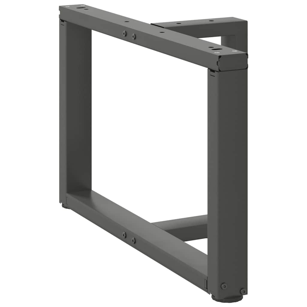 sofabordben T-formet 2 stk 70x25x(42-43) cm stål antracitgrå