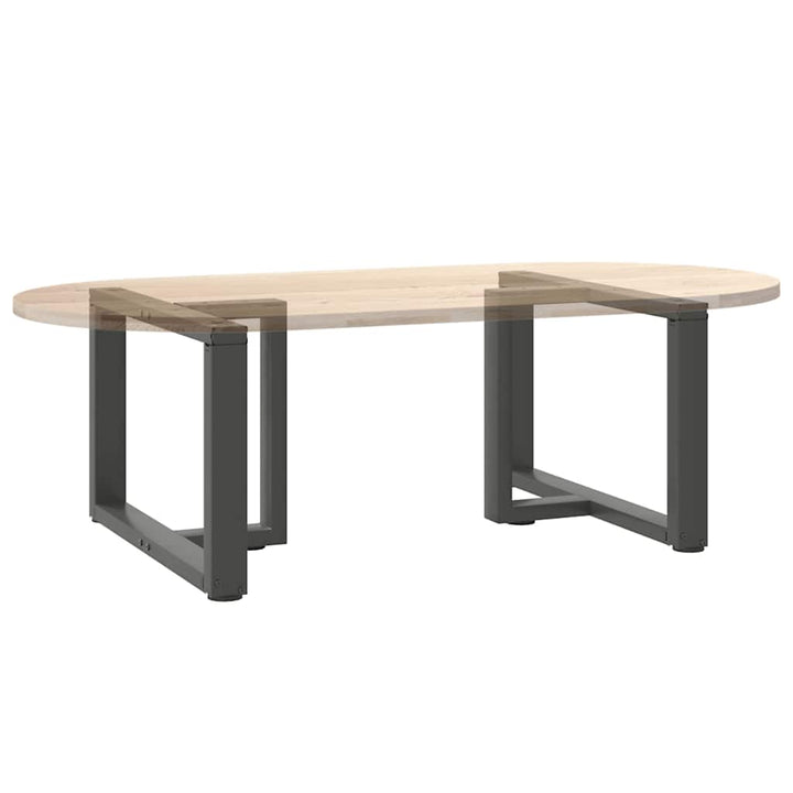 sofabordben T-formet 2 stk 70x25x(42-43) cm stål antracitgrå
