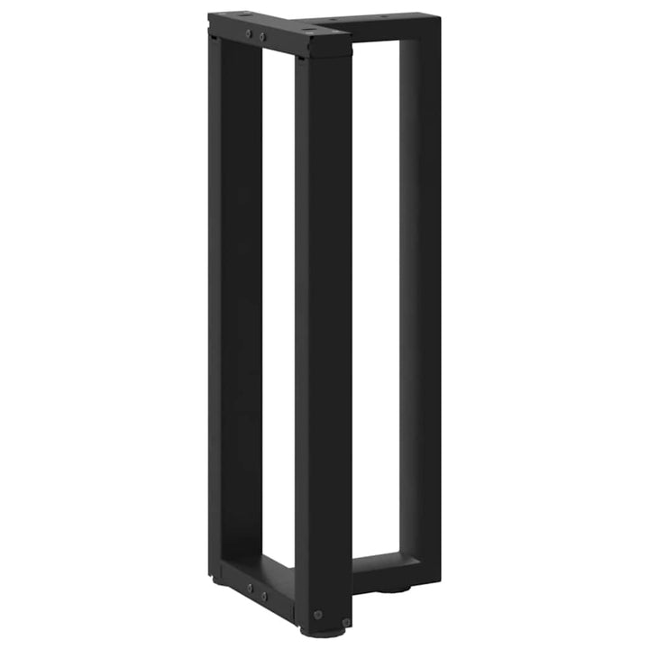 konsolbordben T-formet 2 stk. sort 25x28x(72-73) cm stål
