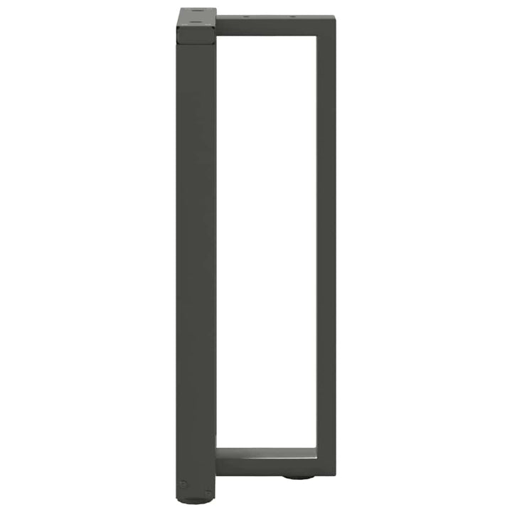 konsolbordben T-formet 2 stk. antracit 25x28x(72-73) cm stål