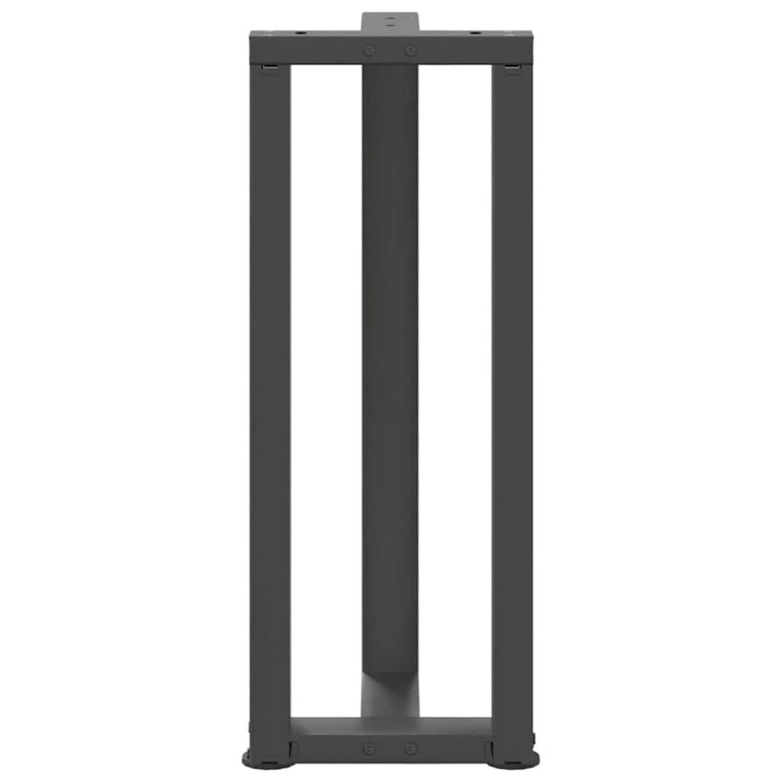 konsolbordben T-formet 2 stk. antracit 25x28x(72-73) cm stål